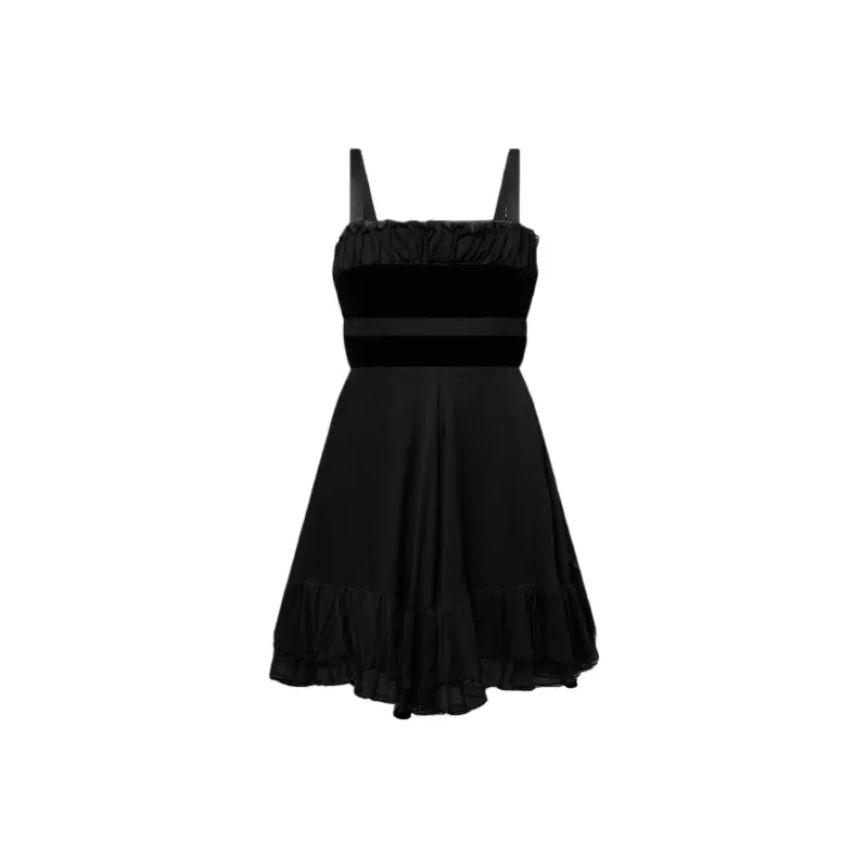 LOUIS VUITTON Sleeveless Dress Women's Black-0