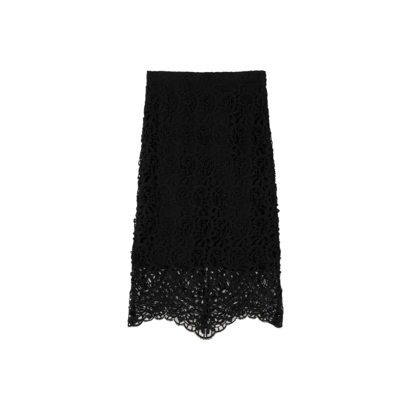 Burberry Casual Long Skirts Women's Black-0