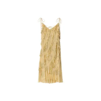 Burberry Sleeveless Dress Women's Sandstone-Colored