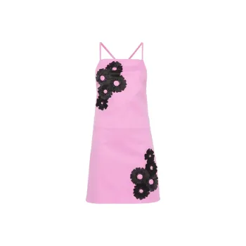 MSGM Floral appliqué Mini Dress