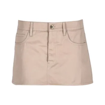 MIU MIU Casual Short Skirts Women's Khaki