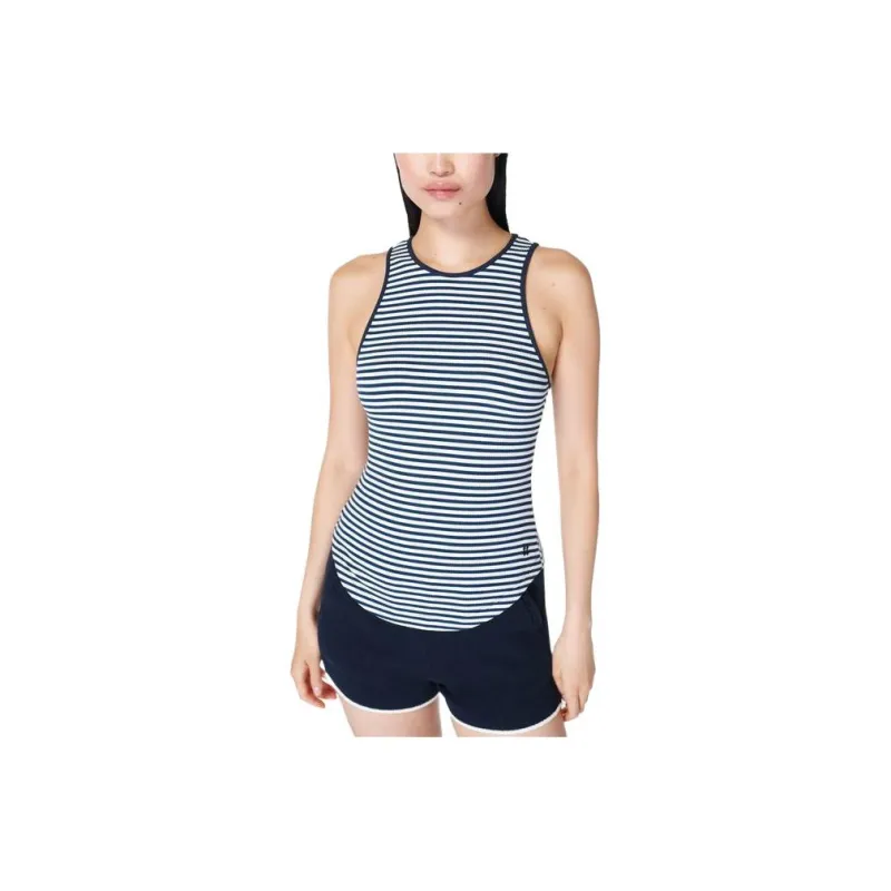 Sweaty Betty Sport Vests Women's Sea Blue/White Stripe-0