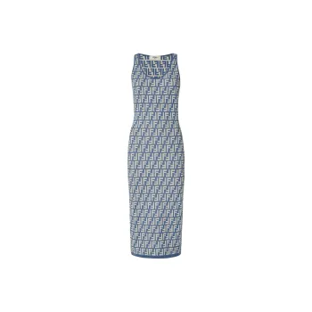 FENDI FF jacquard Midi Dress