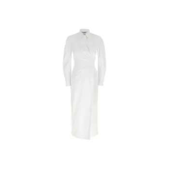 MaxMara Balzac Wraparound Long Sleeved Dress