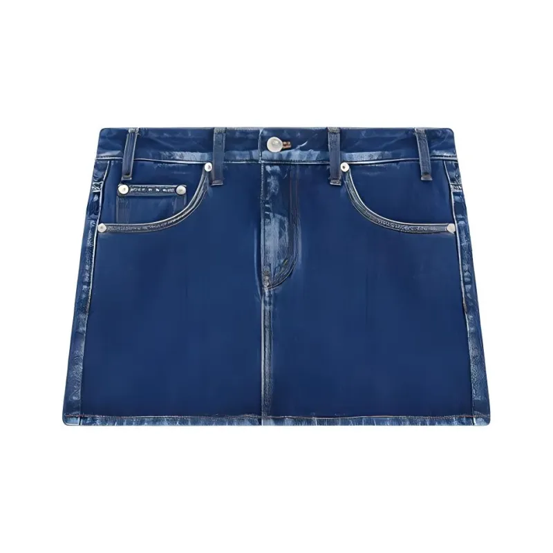 WE11DONE FW23 Denim Short Skirts Women's-0