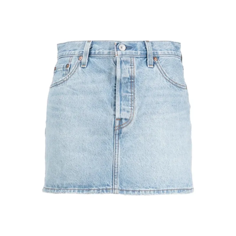 Levis Mid rise Denim Skirt-0