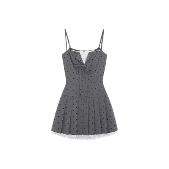 FOCOS STUDIO Slip Dress Women's Gray
