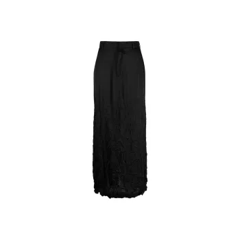 MM6 Maison Margiela Crinkled Midi Skirt