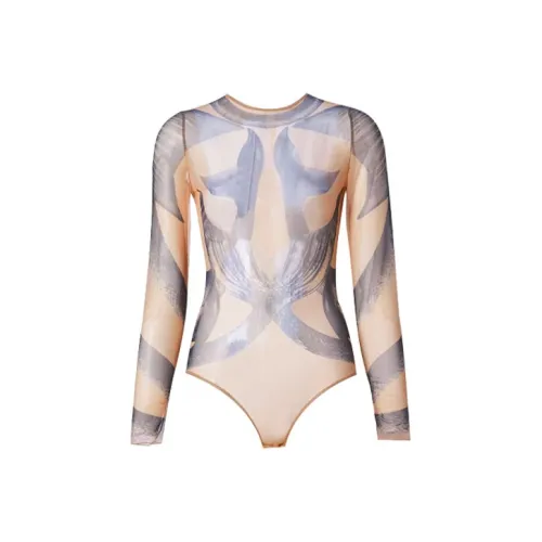 Burberry One-piece Swimsuit Women's Flesh