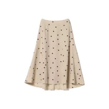 Beams Casual Long Skirts Women's Khaki
