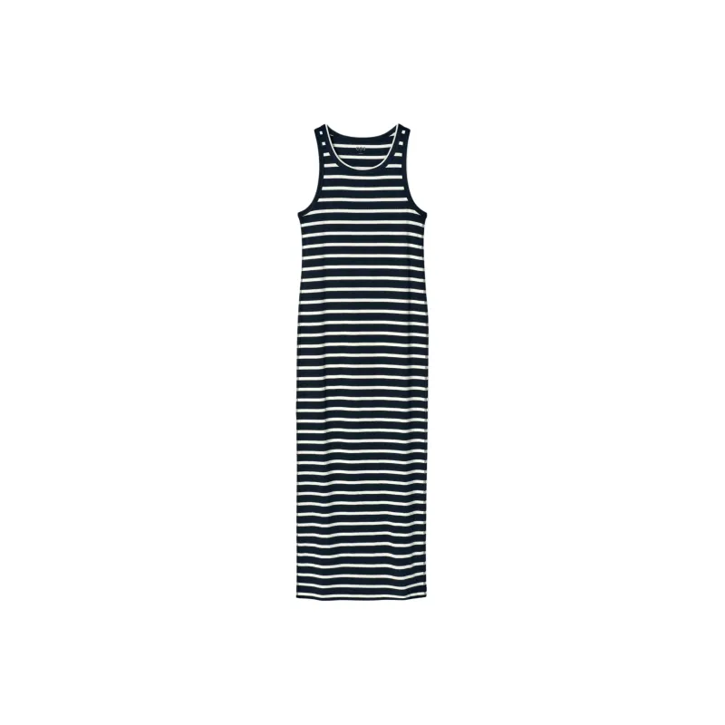 COS Sleeveless Dress Women's Navy Blue/White-0