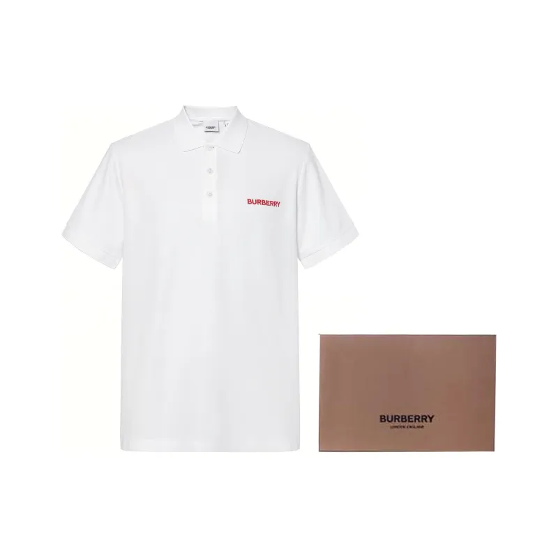 Burberry SS24 Polo Shirt Men's White-0