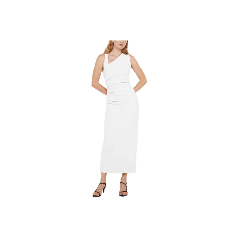 BEC+BRIDGE LETTY MIDI DRESS Sleeveless Dress Women's Ivory/Ivory-0