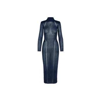 Self portrait Lurex Knitted Maxi Dress