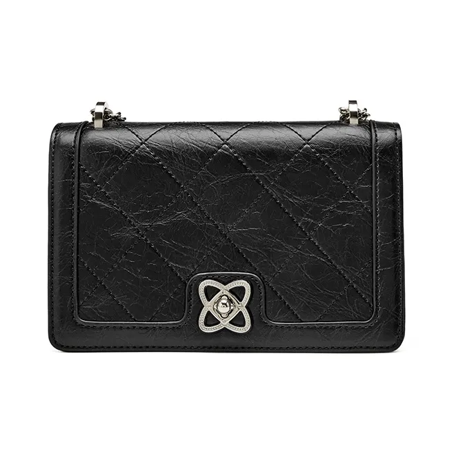 JOSINY Synthetic Leather Crossbody Bag, Shoulder Bag Regular Women's Ecru/Black-4