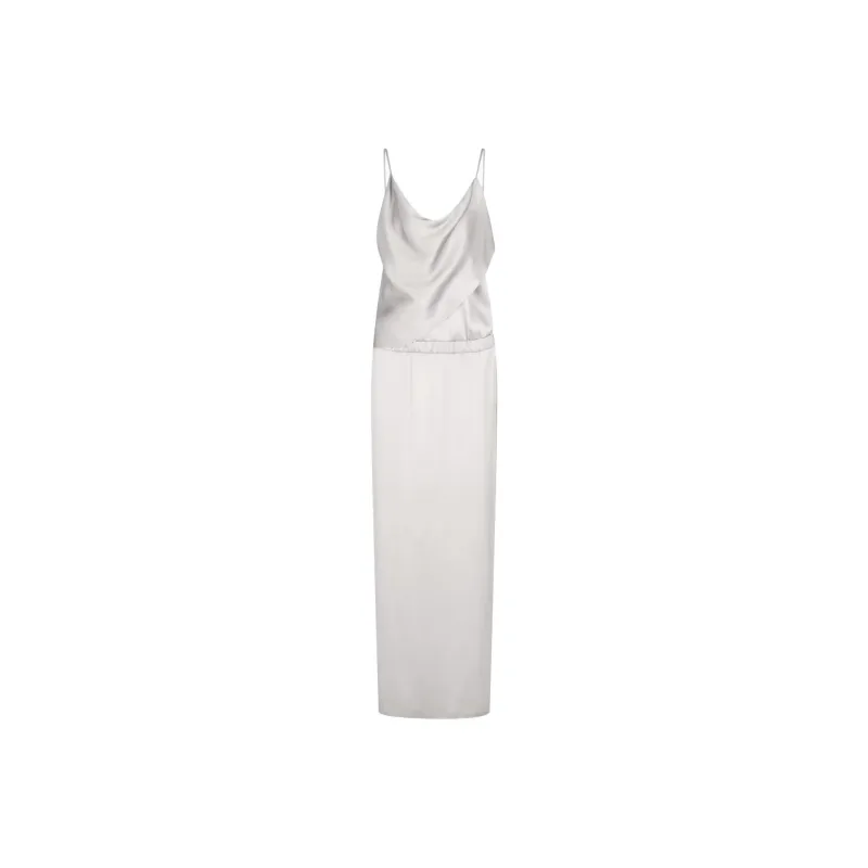 Emporio Armani Double faced Silk satin Long Dress-0