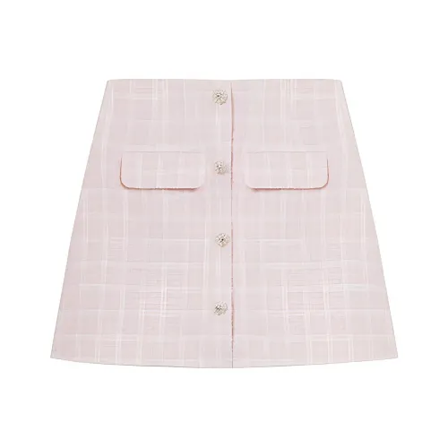 Self portrait Checked Tweed Mini Skirt