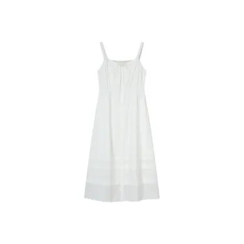 E.land Sleeveless Dress Women's Ivory White