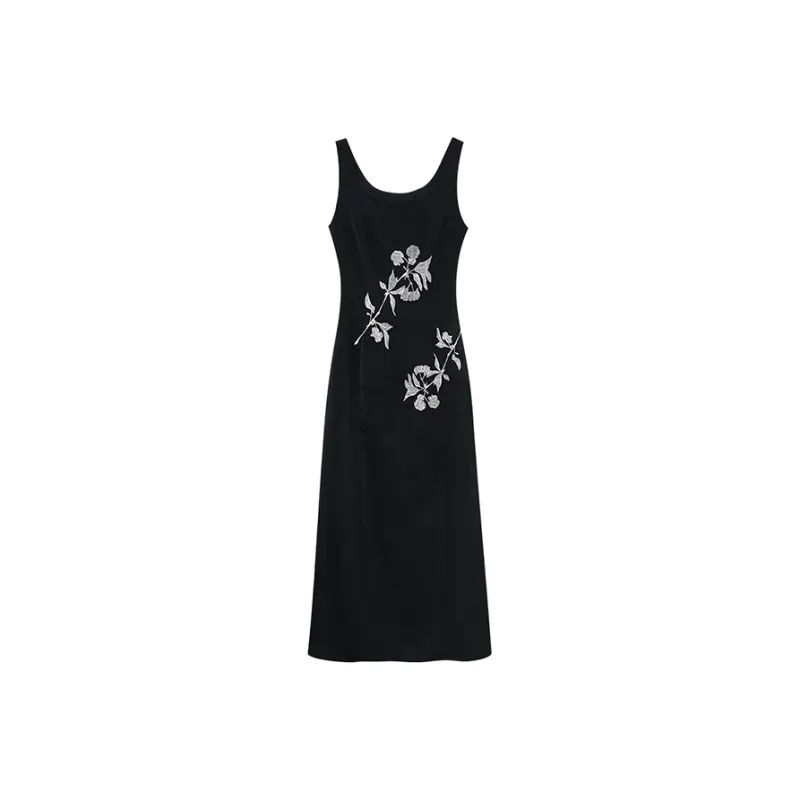 PAZZO Sleeveless Dress Women's Ink Blue Black-0
