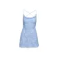 Light Blue Burnout/Light Blue Burned Flower