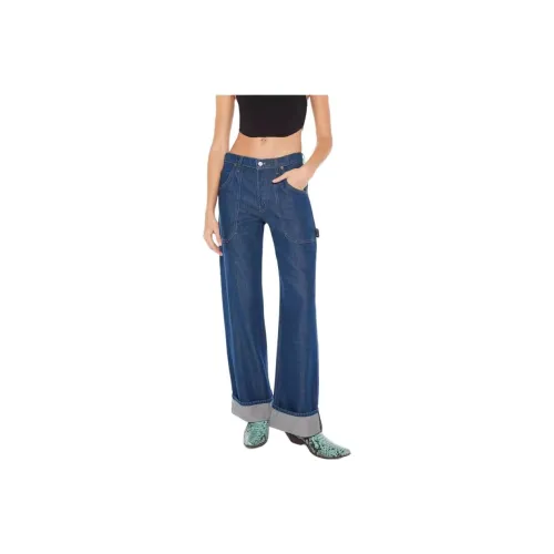 MOTHER The Smoothie Carpenter Sneak Low-rise Straight-leg Jeans