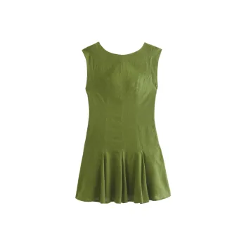 Abercrombie＆Fitch Sleeveless Dress Women's Green