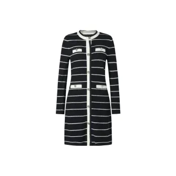 JZ. ANNAKRO Long Sleeved Dress Women's Plain Black