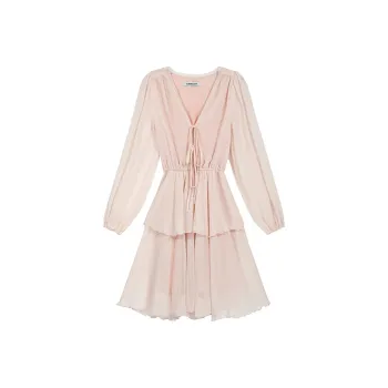 PLANE DRIFT Long Sleeved Dresses Women's Pink