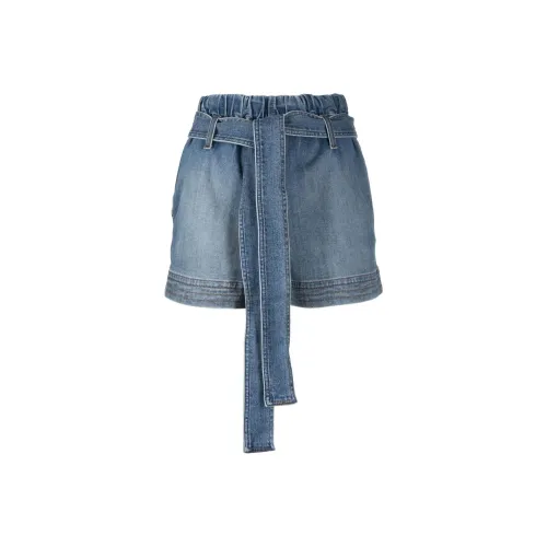 Stella Blouse Belted Denim Shorts