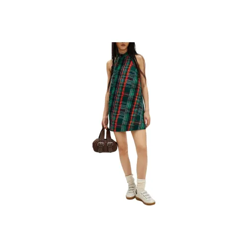 FREE PEOPLE Cityscape Mini Dress Sleeveless Dress Women's Red Combo/Red Combination