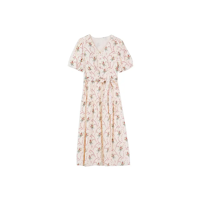 LSVE Short Sleeved Dresses Women's Multicolor-0