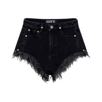 SMFK Wild World Wild World Series Denim Shorts Women's Denim Black