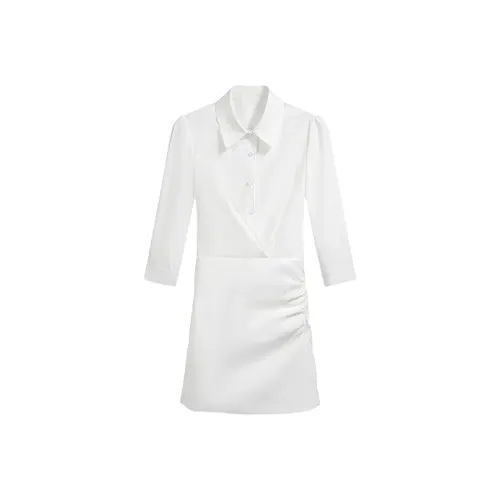 Local Gal Long Sleeved Dress Women's White