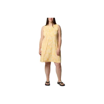 Columbia PFG Freezer Sleeveless Dress Women's Cocoa Butter Broadleaf