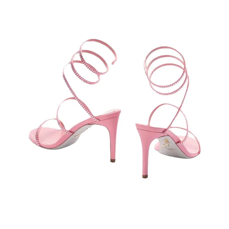 RENE CAOVILLA One Strap Sandals Women's Pink-3