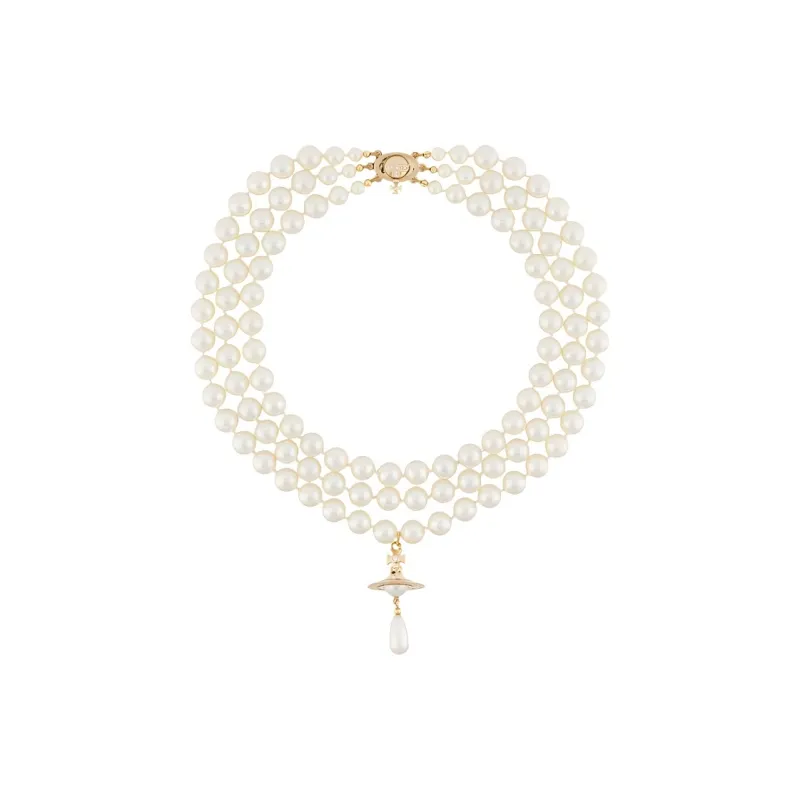 Vivienne Westwood Layered Pearl Necklace-1