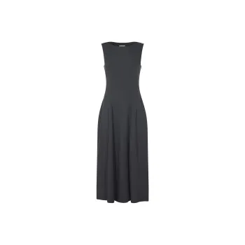 HERNO Sleeveless Pleated Maxi Dress