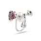 Snake Head Screw Ear Clip Berry Red, 1