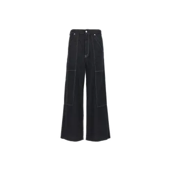 MM6 Maison Margiela Wide Leg Panelled Jeans
