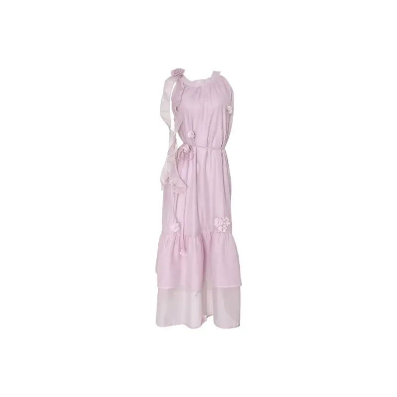 SKYA Sleeveless Dress Women's Purple Pink-0