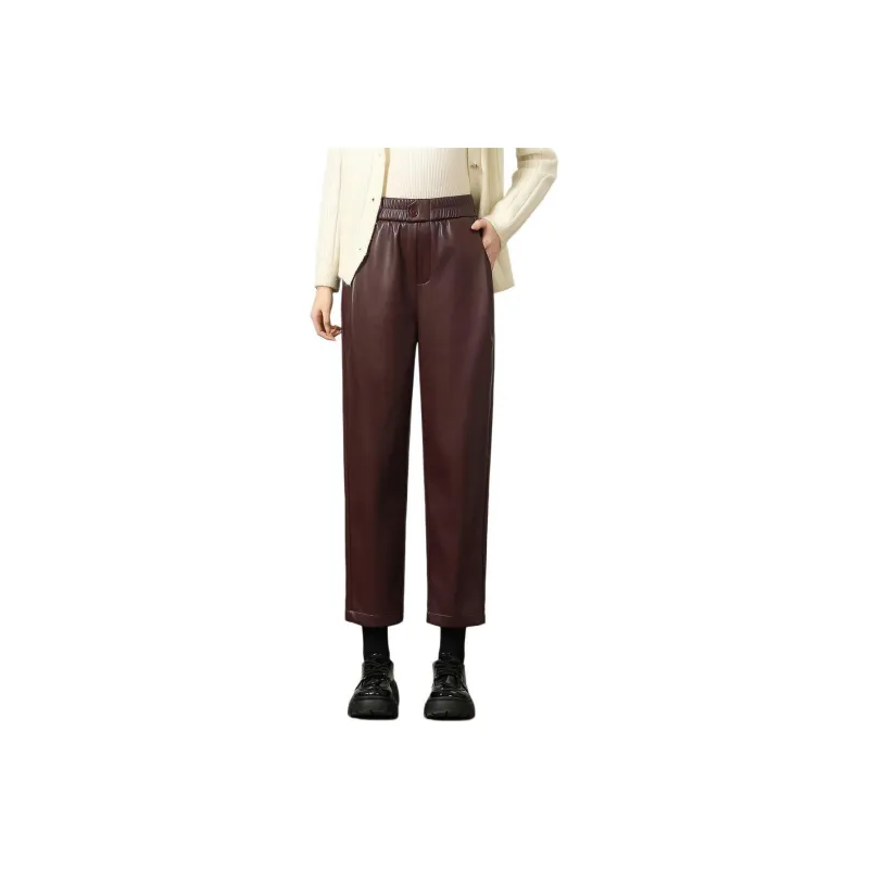 Mylan Leather Pants Women's Ancora Red-0