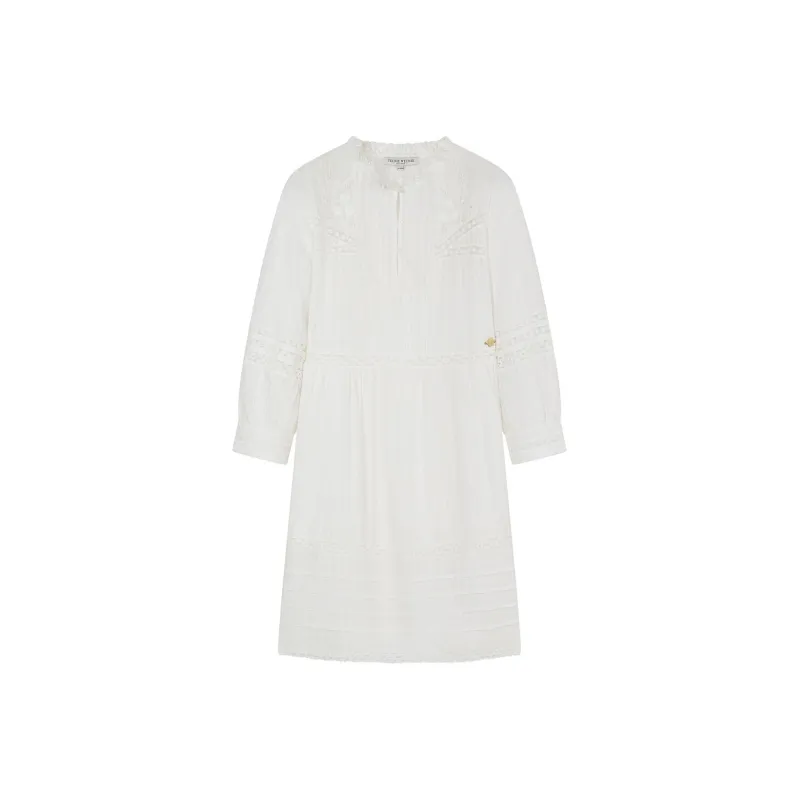 Teenie Weenie Long Sleeved Dresses Women's White-0