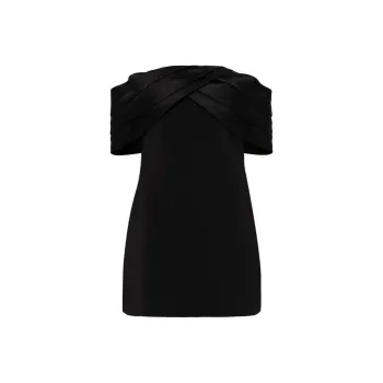 Anine Bing Fleur Off Shoulder Dress
