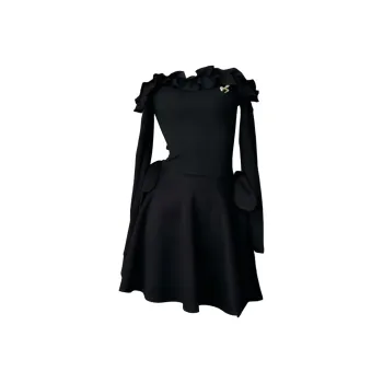 Incolore Long Sleeved Dress Women's Black