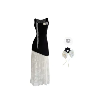 TUSHIFEI Sleeveless Dress Women's Image Color+Hair Tie Included