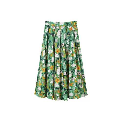 DIALOGUE Live Like Summer Flowers Series Casual Long Skirts Women's