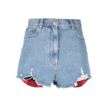 MOSCHINO Denim Shorts Women's Sky Blue