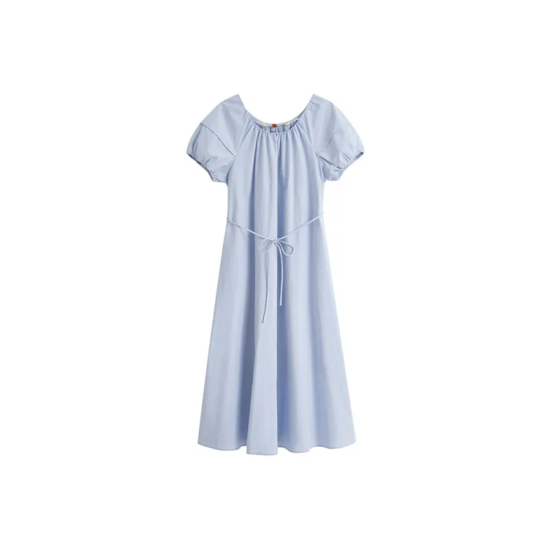 Inman Long Sleeved Dress Women's Sky Blue-0