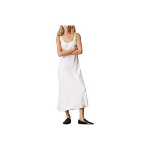 CALVIN KLEIN Slip Dresses Europe Version Women's White