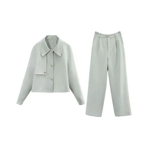 A Paradise For Awakening Casual Suit Women's Green
